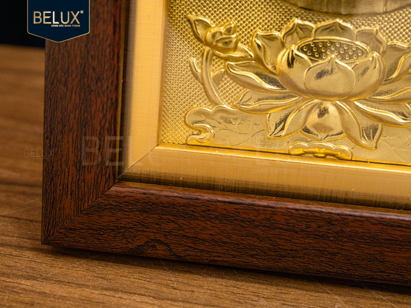 Tranh Bác Hồ bằng đồng 20x15cm